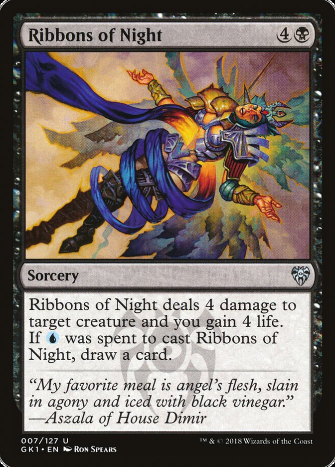 Ribbons of Night [Guilds of Ravnica Guild Kit] | Black Swamp Games