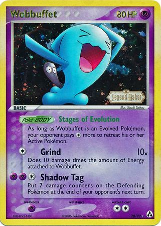 Wobbuffet (28/92) (Stamped) [EX: Legend Maker] | Black Swamp Games
