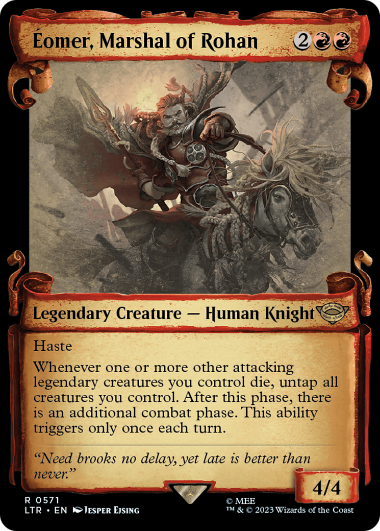 Eomer, Marshal of Rohan [The Lord of the Rings: Tales of Middle-Earth Showcase Scrolls] | Black Swamp Games