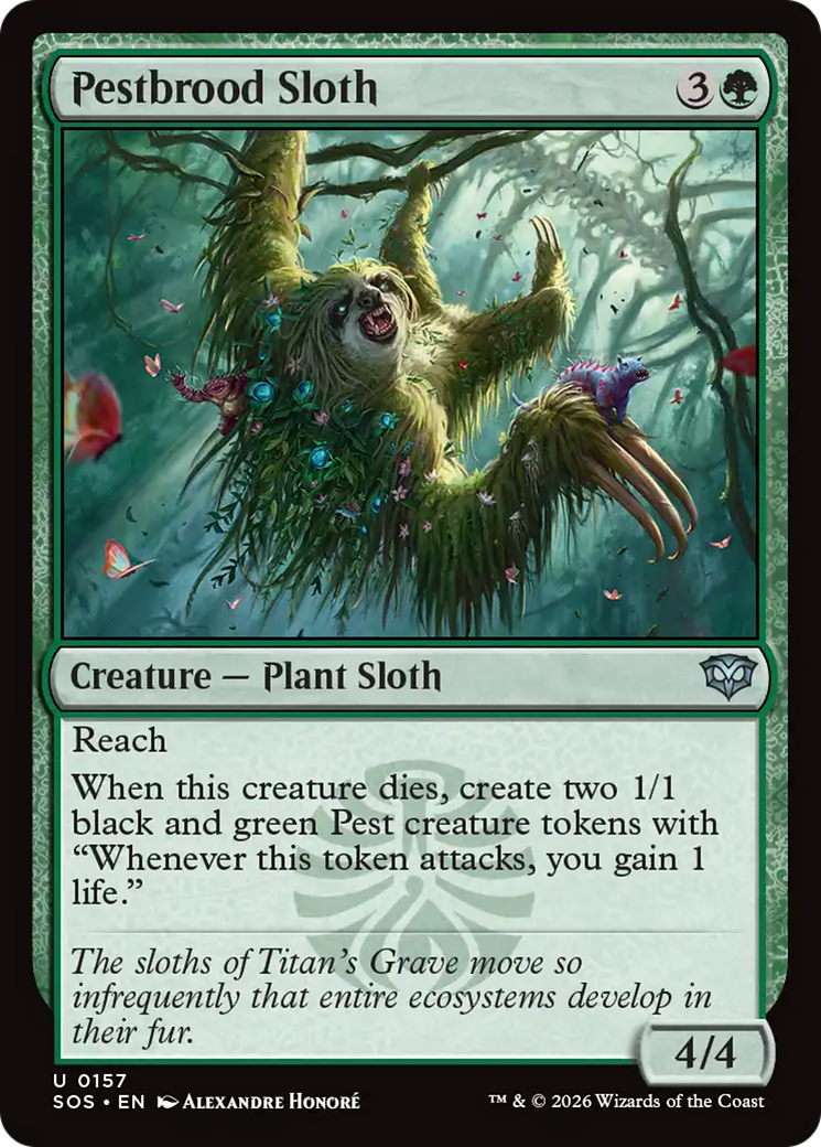 Pestbrood Sloth [Secrets of Strixhaven] | Black Swamp Games