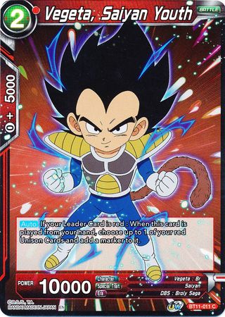 Vegeta, Saiyan Youth (BT11-011) [Vermilion Bloodline] | Black Swamp Games
