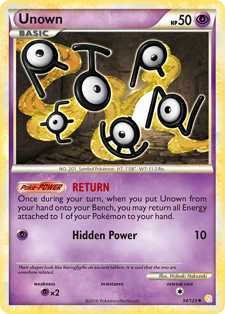 Unown (54/123) [HeartGold & SoulSilver: Base Set] | Black Swamp Games