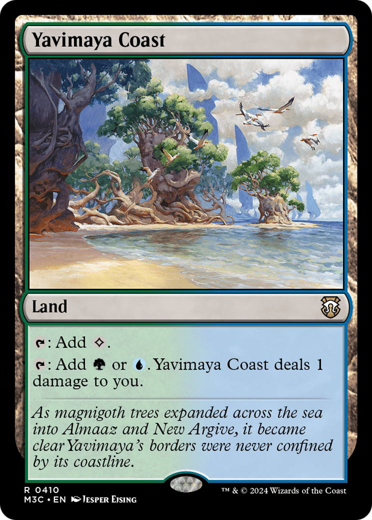 Yavimaya Coast (Ripple Foil) [Modern Horizons 3 Commander] | Black Swamp Games