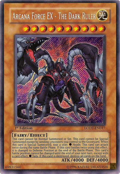 Arcana Force EX - The Dark Ruler [LODT-EN017] Secret Rare | Black Swamp Games