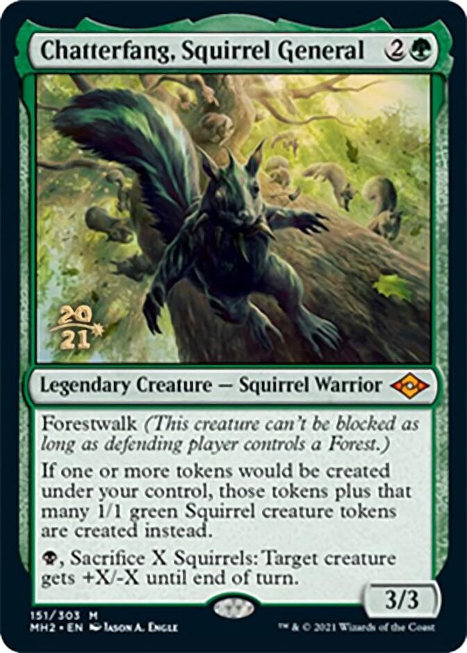 Chatterfang, Squirrel General [Modern Horizons 2 Prerelease Promos] | Black Swamp Games