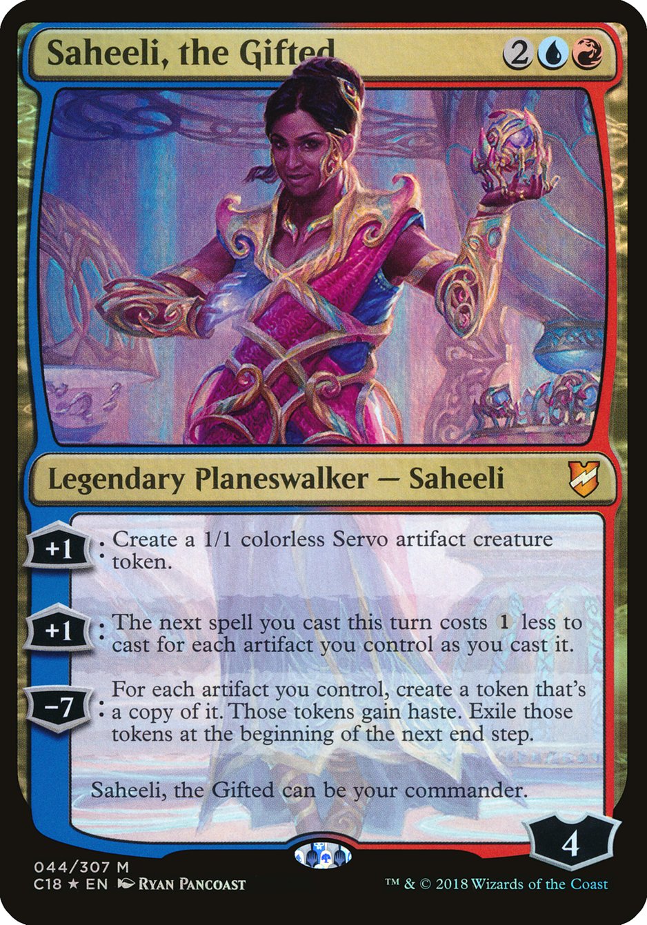 Saheeli, the Gifted (Oversized) [Commander 2018 Oversized] | Black Swamp Games