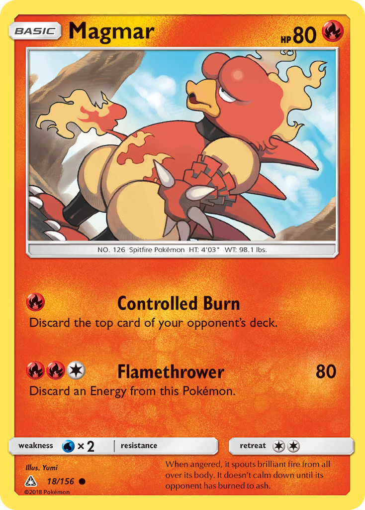 Magmar (18/156) [Sun & Moon: Ultra Prism] | Black Swamp Games