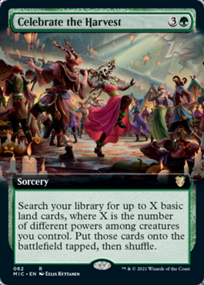 Celebrate the Harvest (Extended Art) [Innistrad: Midnight Hunt Commander] | Black Swamp Games