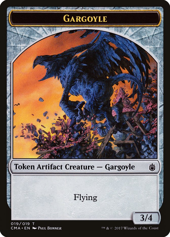 Gargoyle Token [Commander Anthology Tokens] | Black Swamp Games