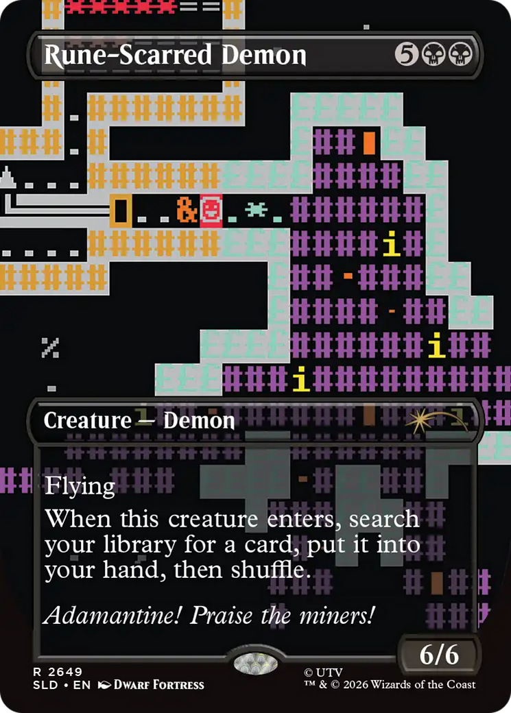 Rune-Scarred Demon [Secret Lair Drop Series] | Black Swamp Games
