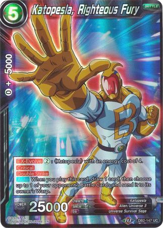 Katopesla, Righteous Fury (Reprint) (DB2-147) [Battle Evolution Booster] | Black Swamp Games