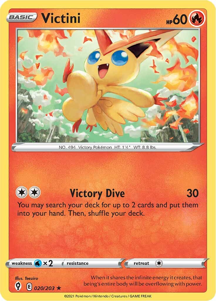 Victini (020/203) [Sword & Shield: Evolving Skies] | Black Swamp Games