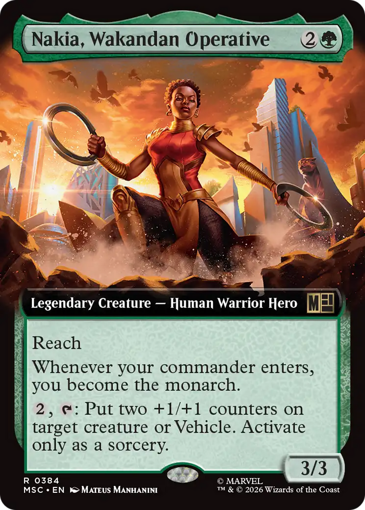 Nakia, Wakandan Operative (Extended Art) [Marvel Super Heroes Commander] | Black Swamp Games