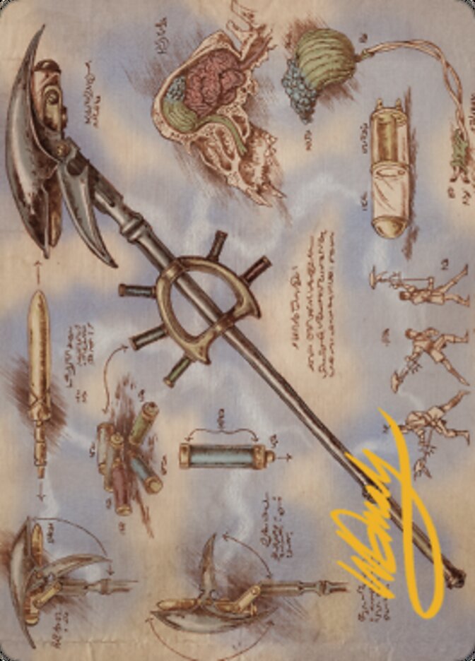 Staff of Domination Art Card (Gold-Stamped Signature) [The Brothers' War Art Series] | Black Swamp Games