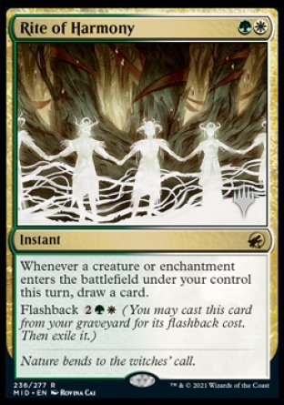 Rite of Harmony (Promo Pack) [Innistrad: Midnight Hunt Promos] | Black Swamp Games