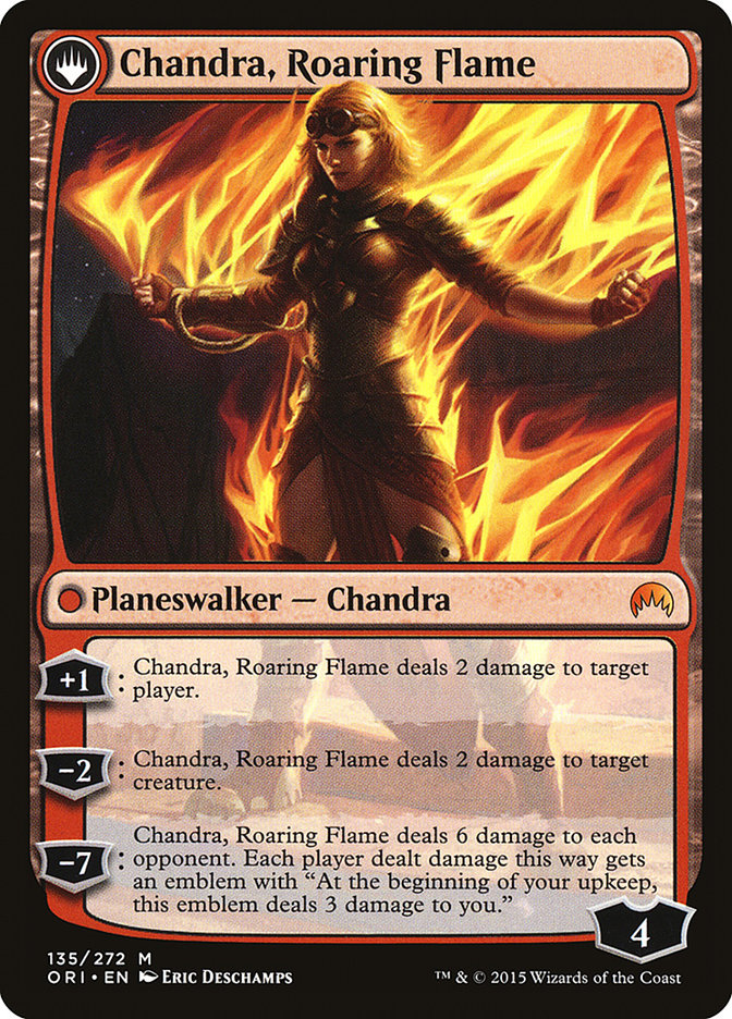 Chandra, Fire of Kaladesh // Chandra, Roaring Flame [Magic Origins] | Black Swamp Games