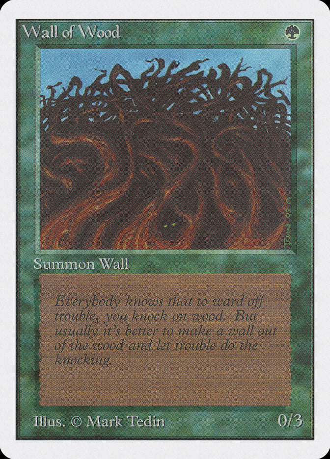 Wall of Wood [Unlimited Edition] | Black Swamp Games