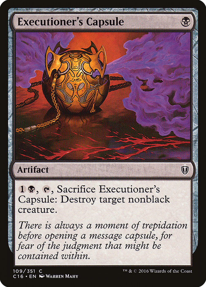 Executioner's Capsule [Commander 2016] | Black Swamp Games