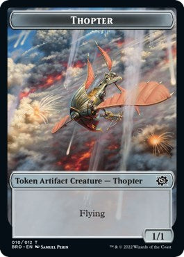 Myr // Thopter (010) Double-Sided Token [The Brothers' War Commander Tokens] | Black Swamp Games