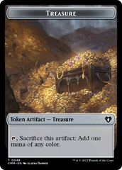 Treasure // Dragon (0020) Double-Sided Token [Commander Masters Tokens] | Black Swamp Games