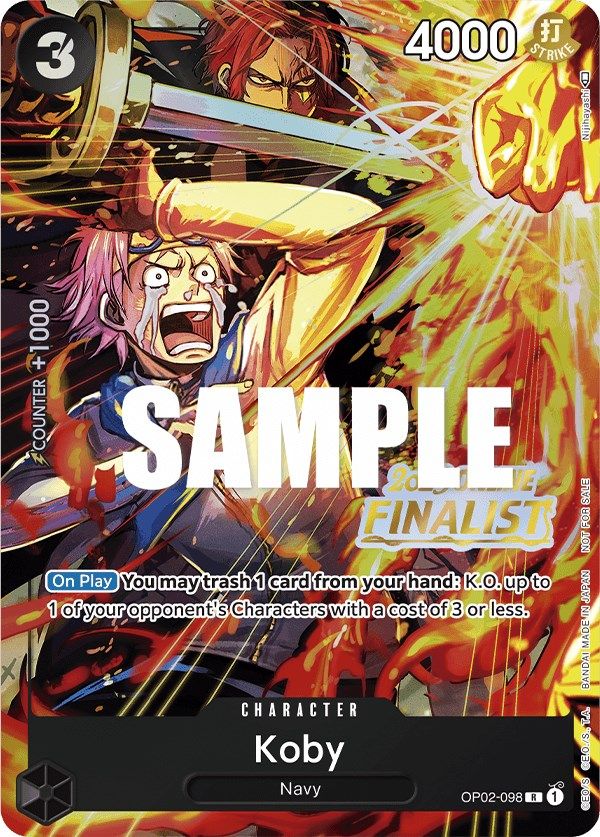 Koby (Online Regional 2023) [Finalist] [One Piece Promotion Cards] | Black Swamp Games