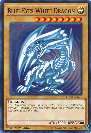 Blue-Eyes White Dragon (Version 2) [LDK2-ENK01] Common | Black Swamp Games