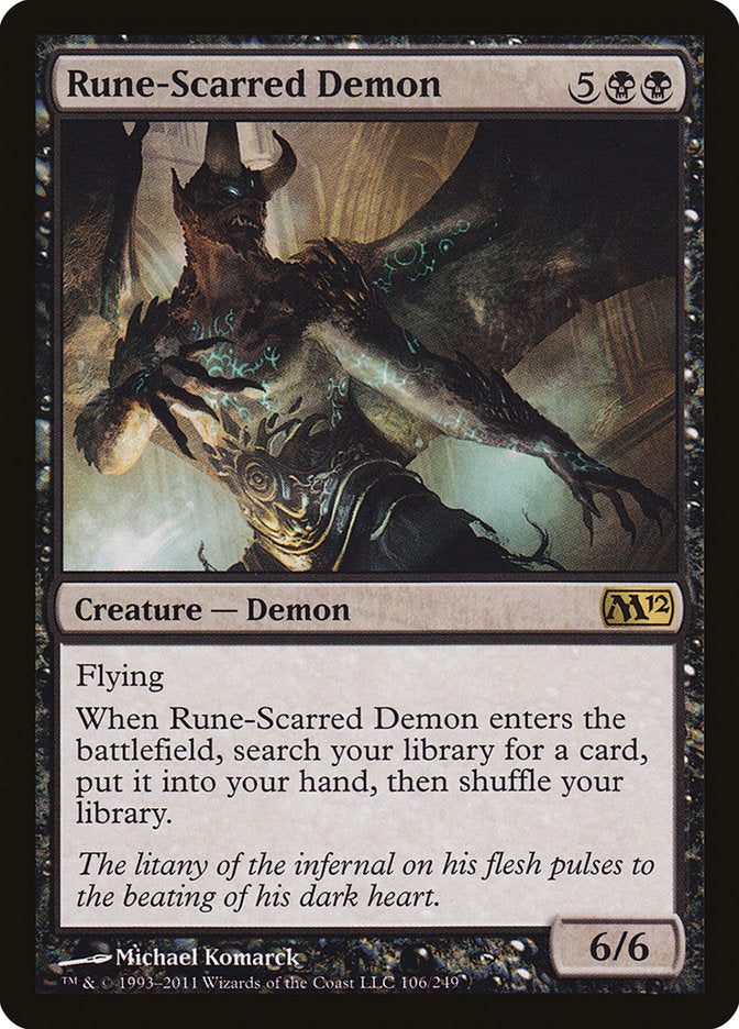 Rune-Scarred Demon [Magic 2012] | Black Swamp Games