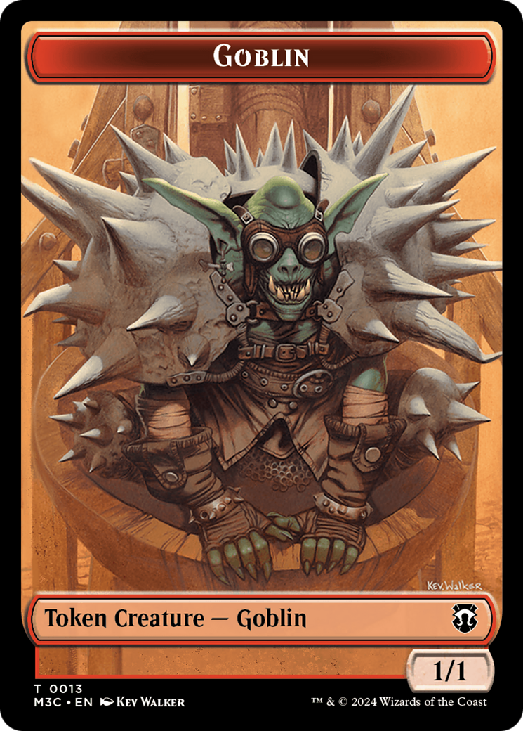 Tarmogoyf // Goblin Double-Sided Token [Modern Horizons 3 Commander Tokens] | Black Swamp Games