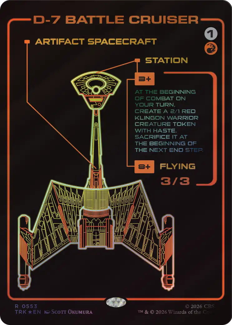 D-7 Battle Cruiser (Showcase) [Star Trek] | Black Swamp Games