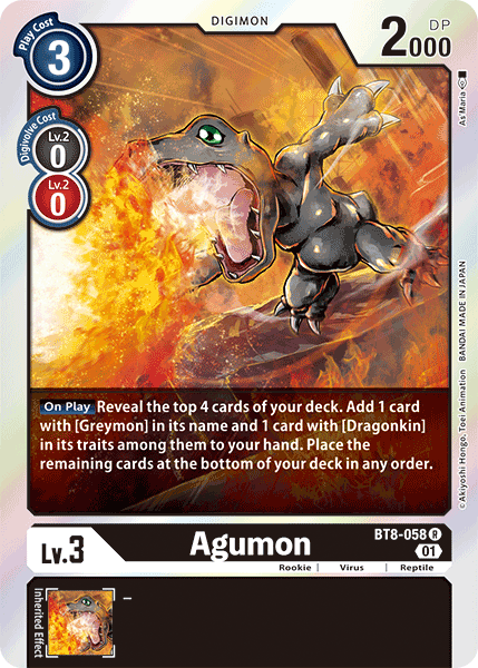 Agumon [BT8-058] [New Awakening] | Black Swamp Games