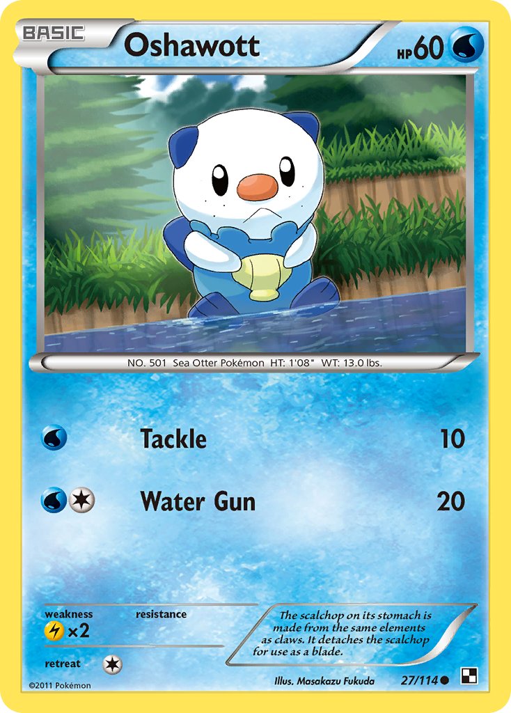 Oshawott (27/114) [Alternate Art Promos] | Black Swamp Games