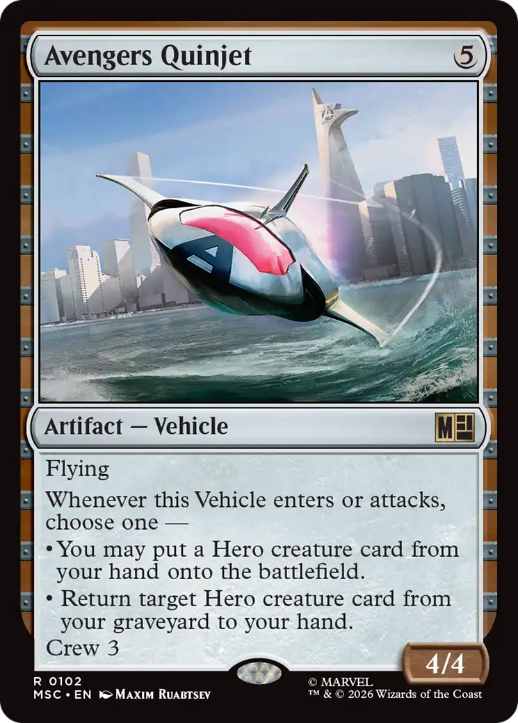 Avengers Quinjet [Marvel Super Heroes Commander] | Black Swamp Games
