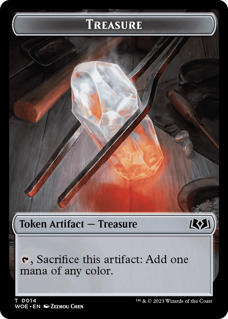 Treasure // Food (0010) Double-Sided Token [Wilds of Eldraine Tokens] | Black Swamp Games