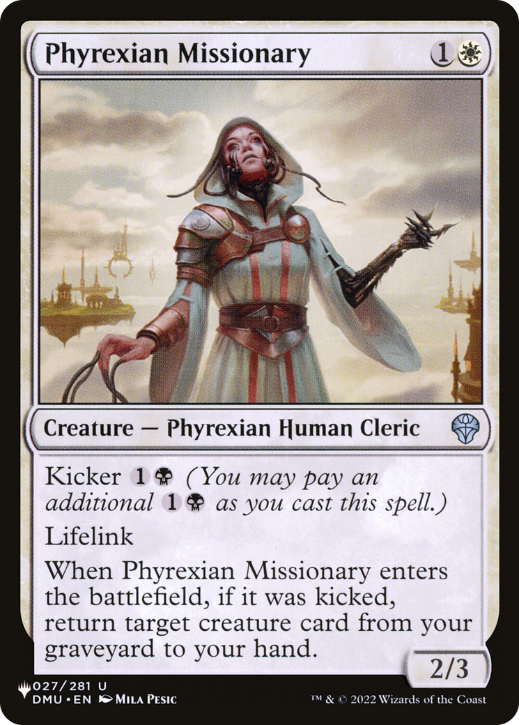 Phyrexian Missionary [The List Reprints] | Black Swamp Games