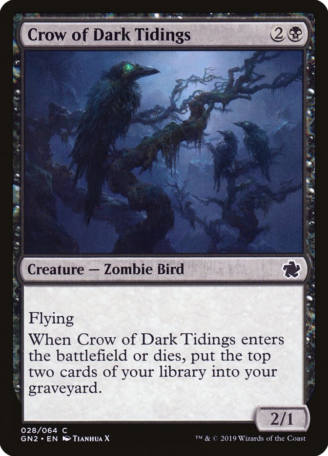 Crow of Dark Tidings [Game Night 2019] | Black Swamp Games