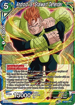 Android 16, Stalwart Defender (P-310) [Tournament Promotion Cards] | Black Swamp Games