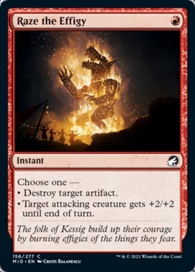 Raze the Effigy [Innistrad: Midnight Hunt] | Black Swamp Games