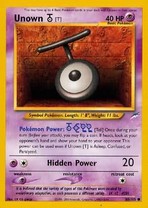 Unown [T] (88/105) [Neo Destiny Unlimited] | Black Swamp Games