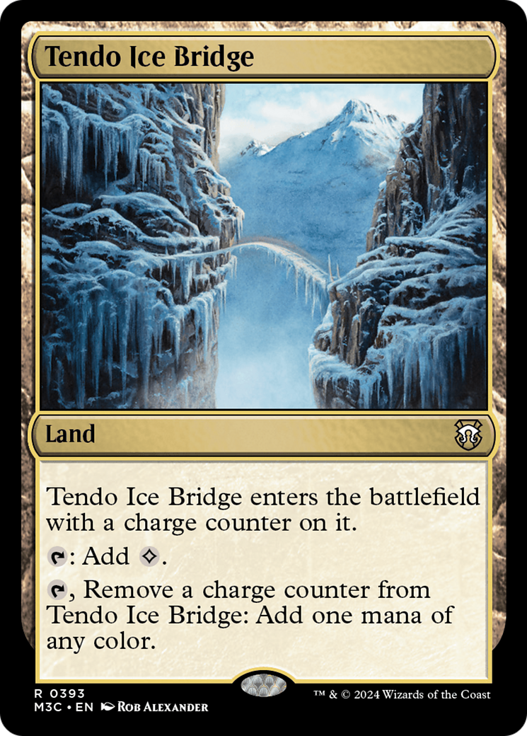 Tendo Ice Bridge (Ripple Foil) [Modern Horizons 3 Commander] | Black Swamp Games