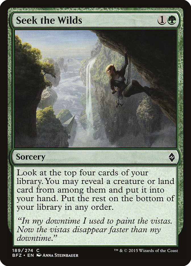 Seek the Wilds [Battle for Zendikar] | Black Swamp Games