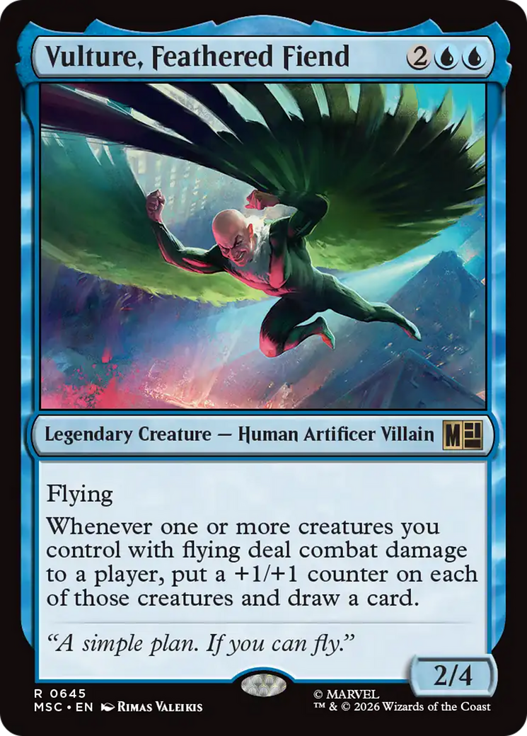 Vulture, Feathered Fiend [Marvel Super Heroes Commander] | Black Swamp Games