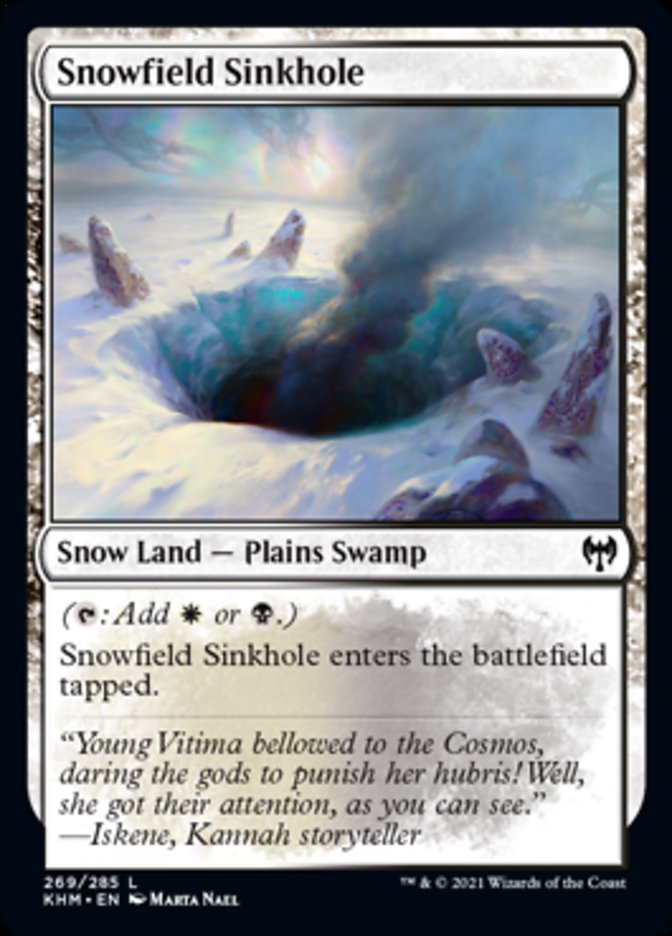 Snowfield Sinkhole [Kaldheim] | Black Swamp Games