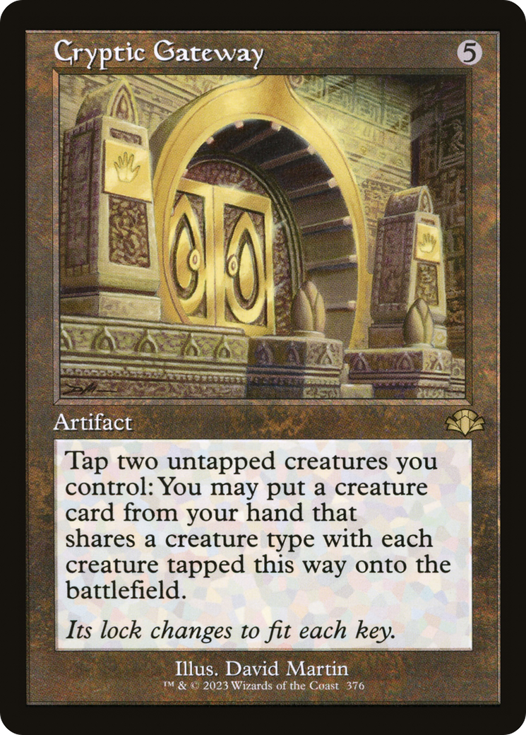 Cryptic Gateway (Retro) [Dominaria Remastered] | Black Swamp Games