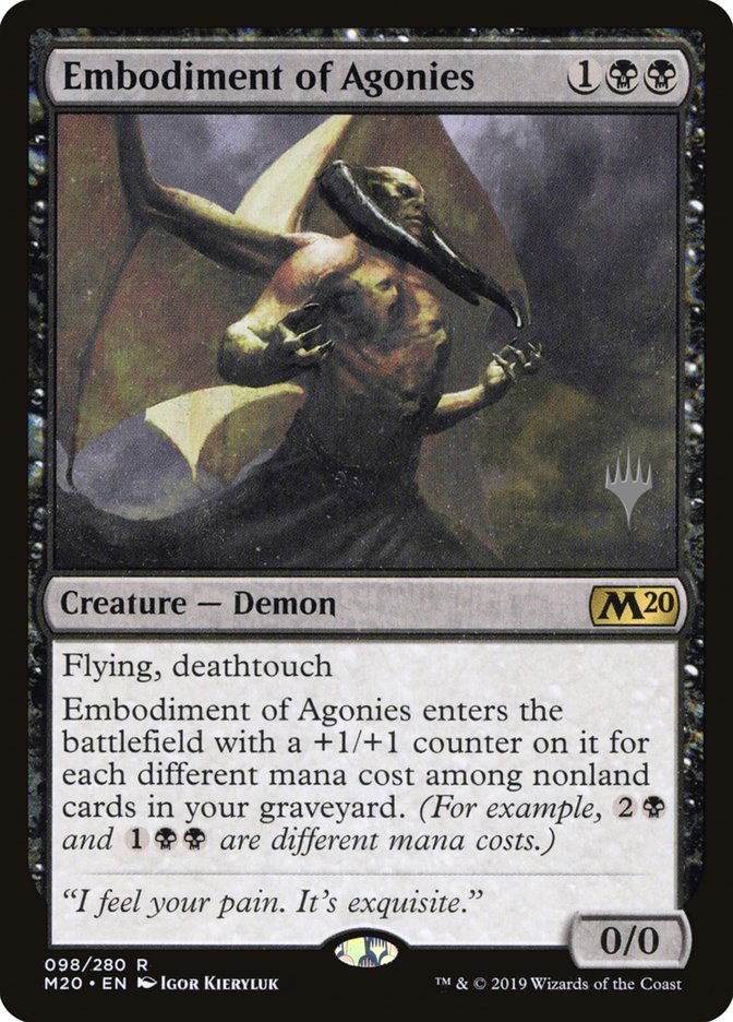 Embodiment of Agonies (Promo Pack) [Core Set 2020 Promos] | Black Swamp Games