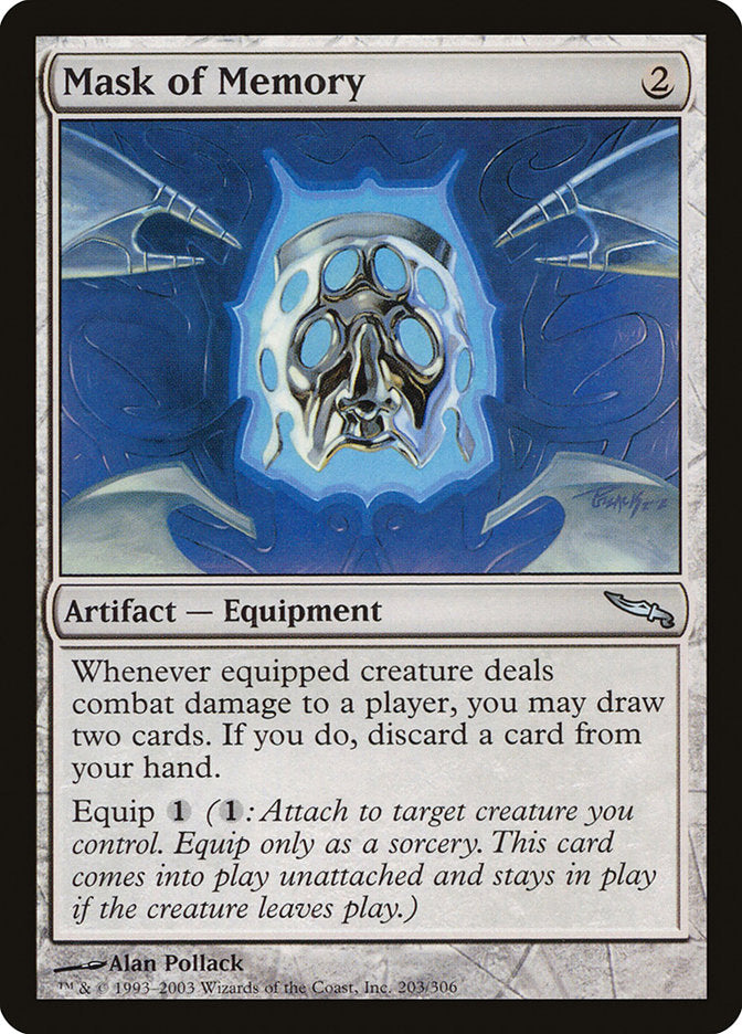 Mask of Memory [Mirrodin] | Black Swamp Games