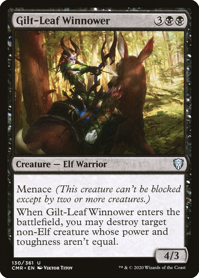 Gilt-Leaf Winnower [Commander Legends] | Black Swamp Games