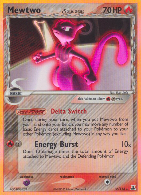 Mewtwo (12/113) (Delta Species) [EX: Delta Species] | Black Swamp Games
