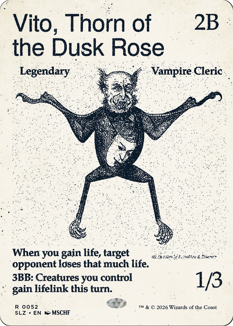 Vito, Thorn of the Dusk Rose (0052) [Secret Lair x MSCHF: The Zeta Set] | Black Swamp Games