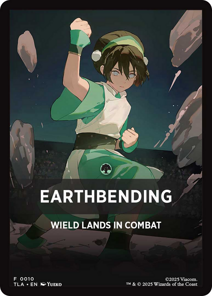 Earthbending Theme Card [Avatar: The Last Airbender] | Black Swamp Games