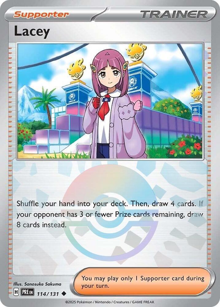 Lacey (114/131) (Poke Ball Pattern) [Scarlet & Violet: Prismatic Evolutions] | Black Swamp Games
